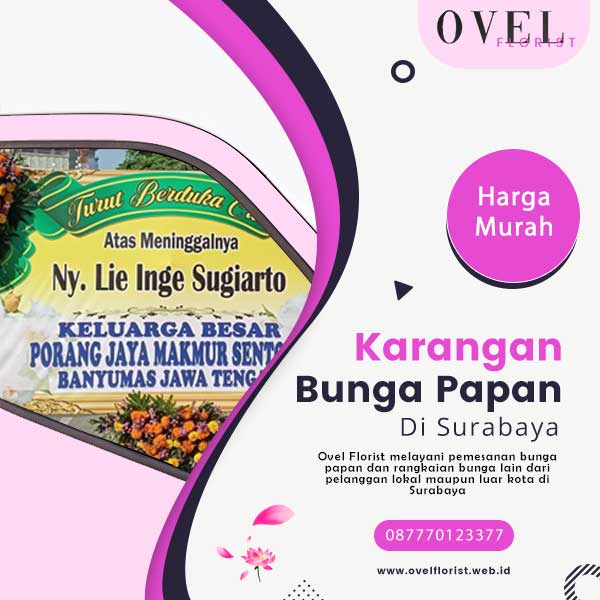 Karangan Bunga Papan Murah Surabaya